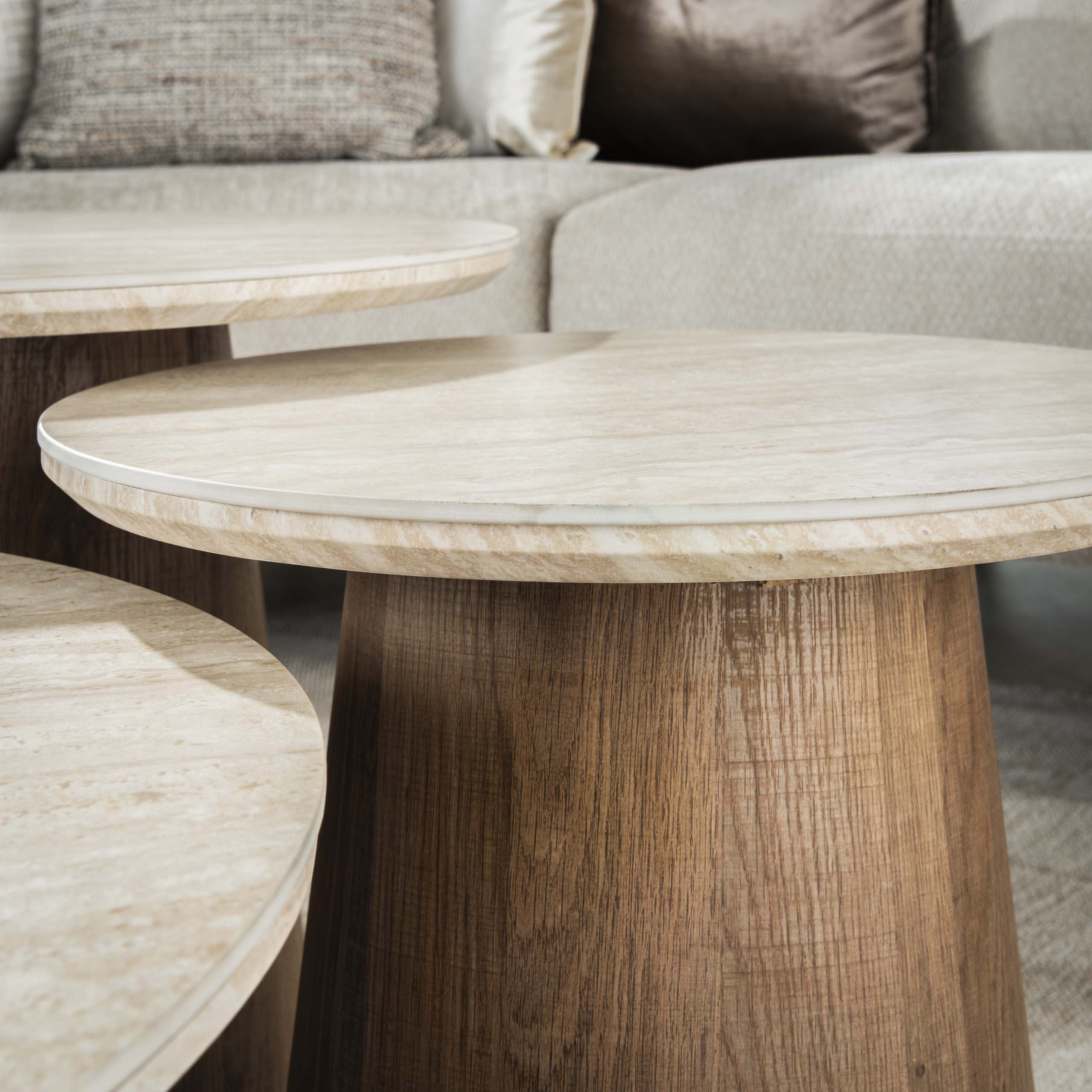 Salontafel Romano rond set/3 - Afbeelding 3