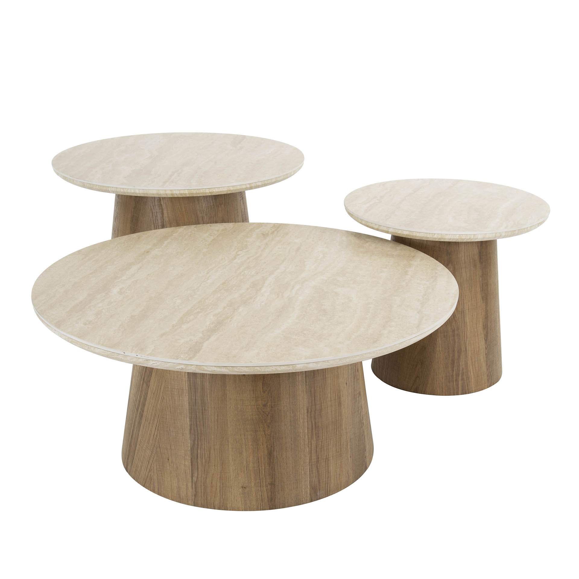 Salontafel Romano rond set/3 - Afbeelding 4