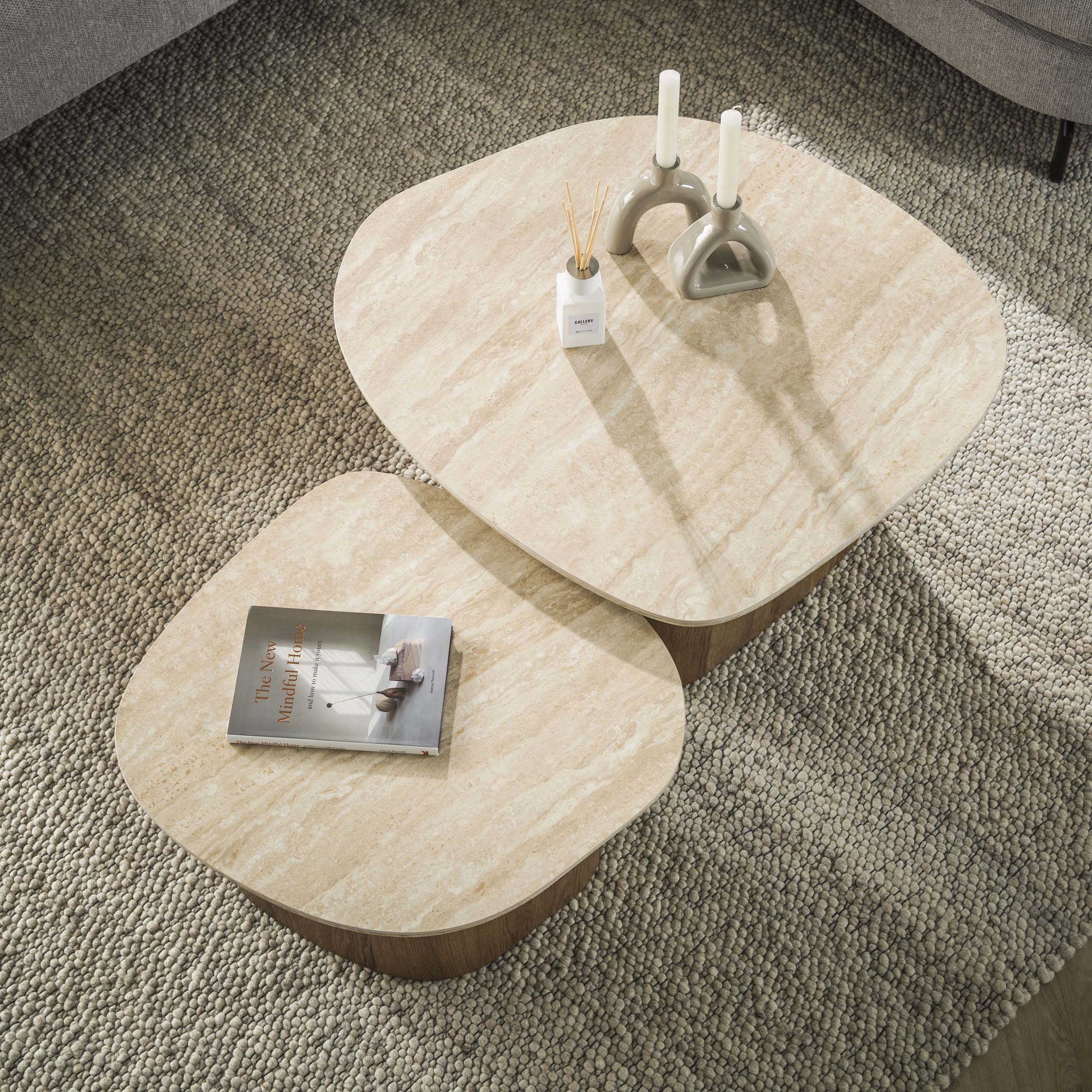 Salontafel Romano kiezel set/2