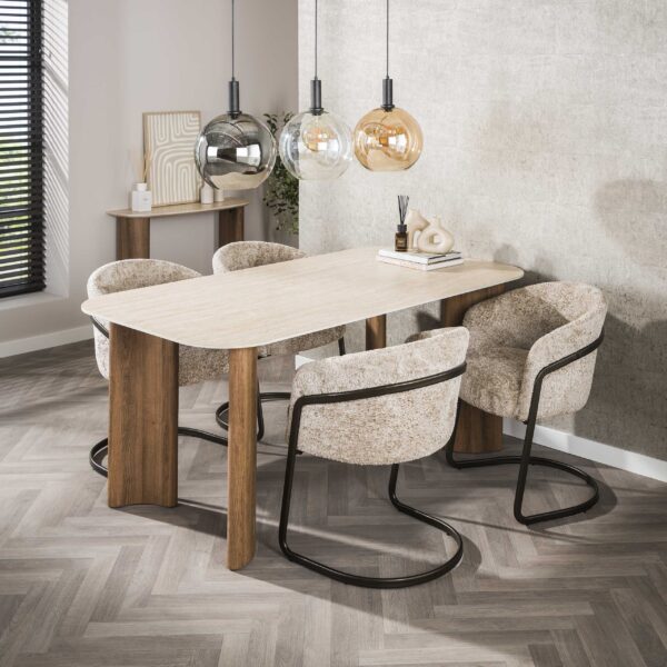 Eettafel Romano Curvo 180