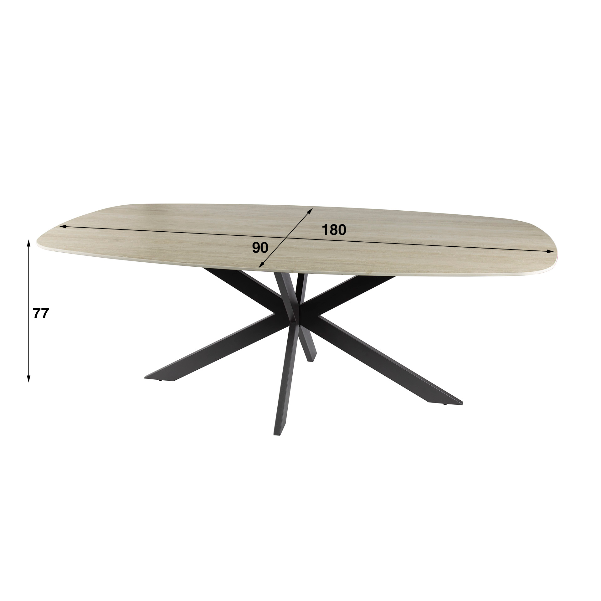 Eettafel Romano Cross 180 - Afbeelding 7