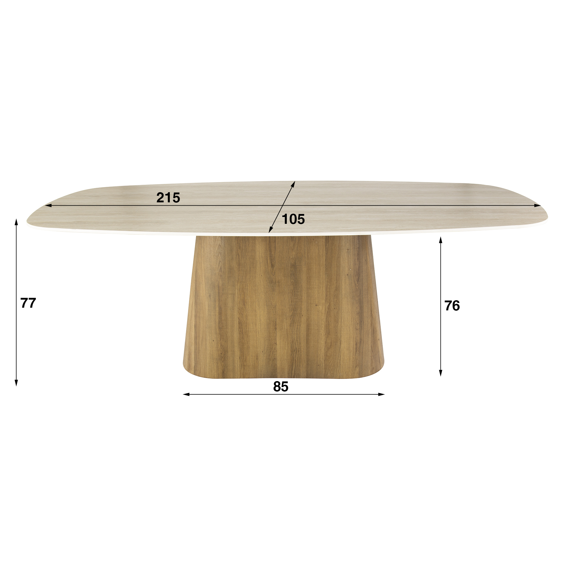Eettafel Romano Centro 215 - Afbeelding 7