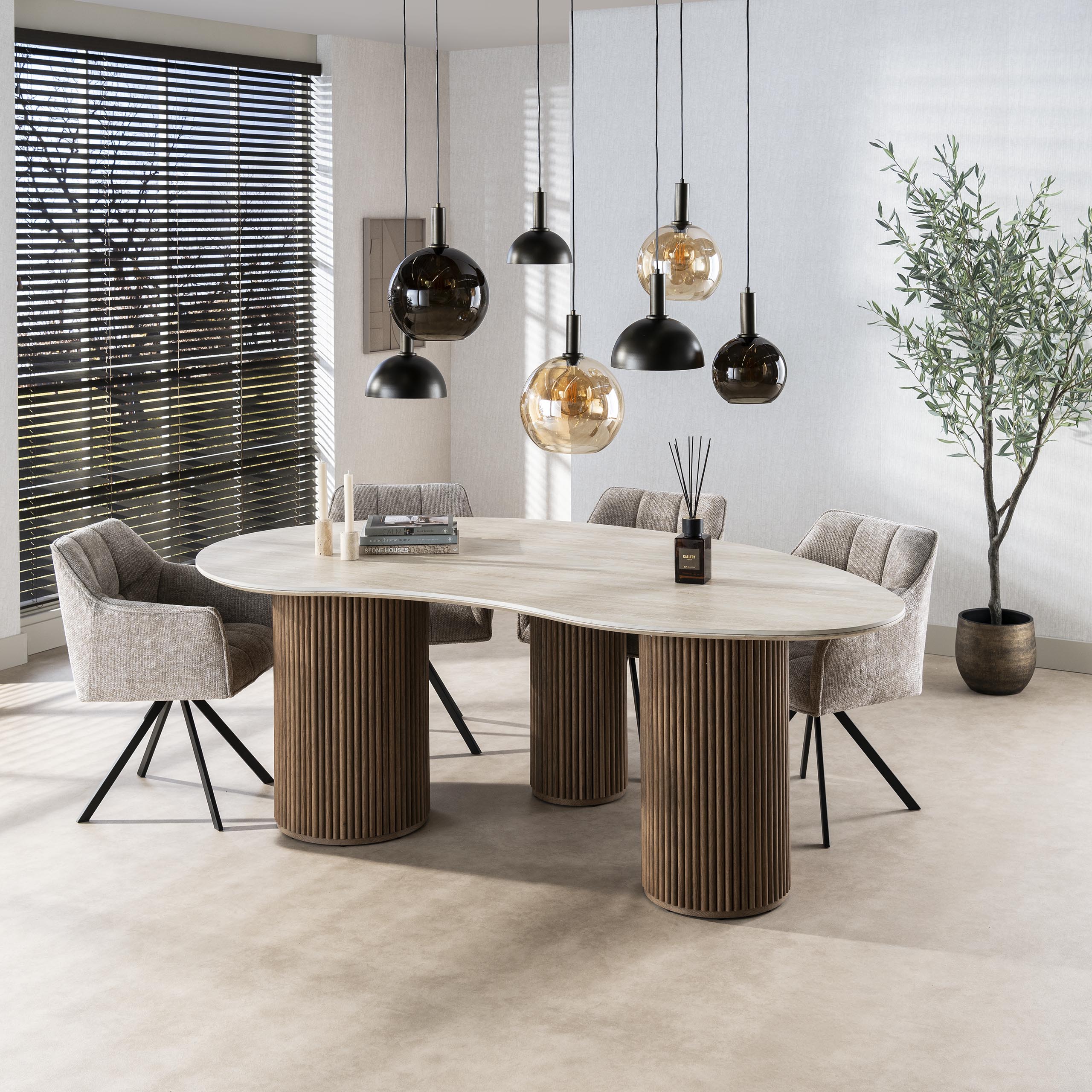 Eettafel Romano niervormig 215 - Afbeelding 5