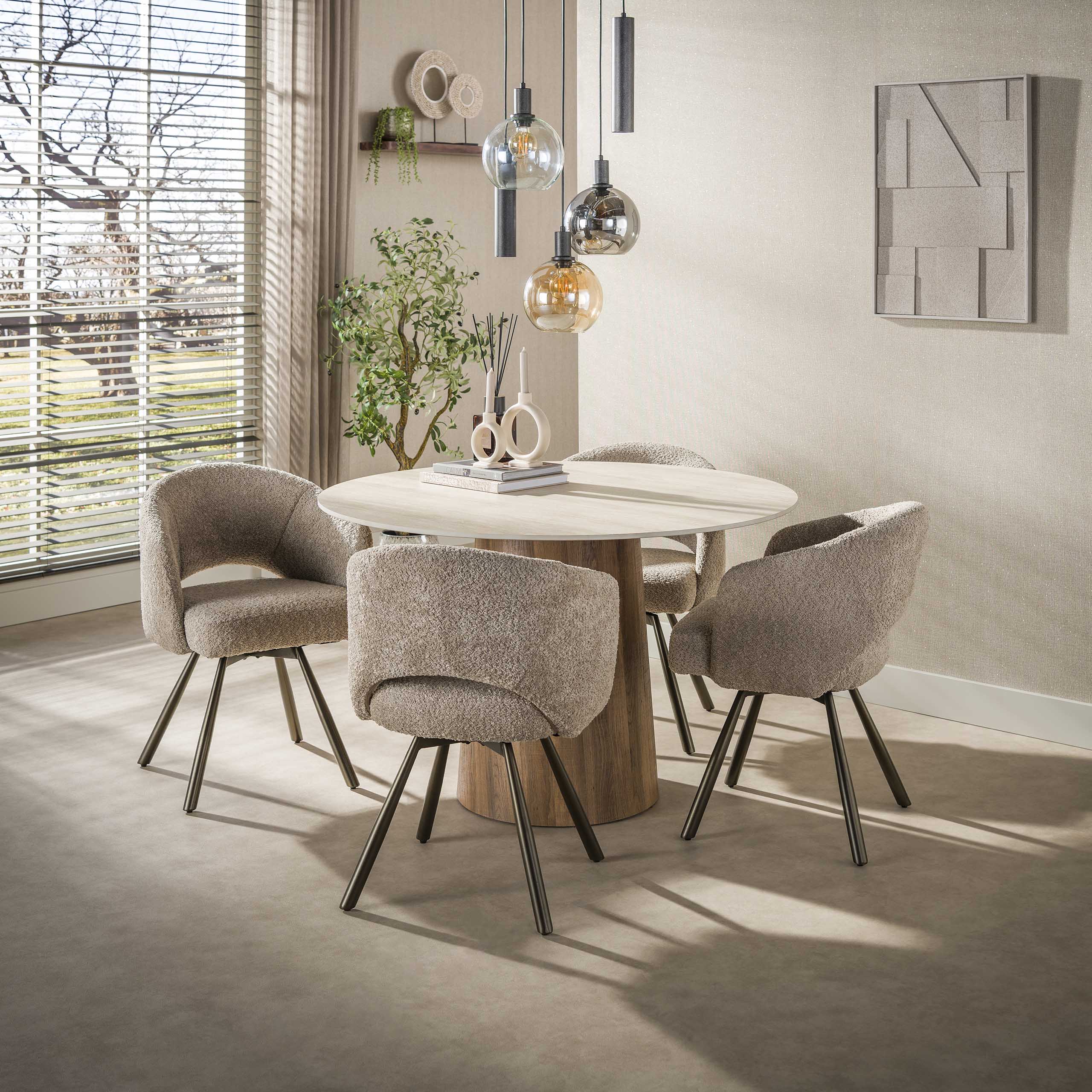 Eettafel Romano Centro Ø120