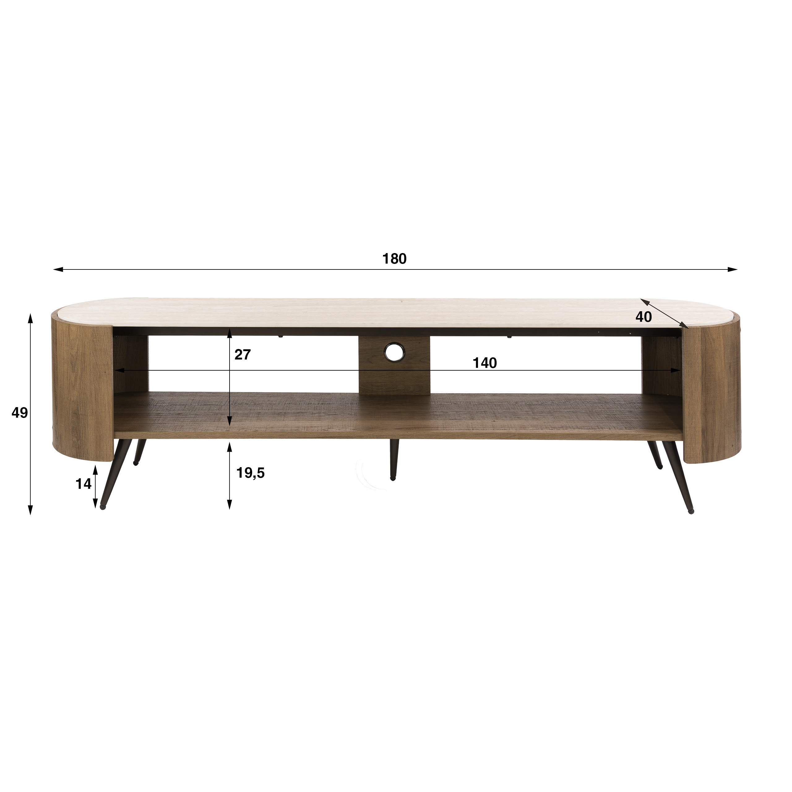 TV-meubel Arcus 180 - Afbeelding 8
