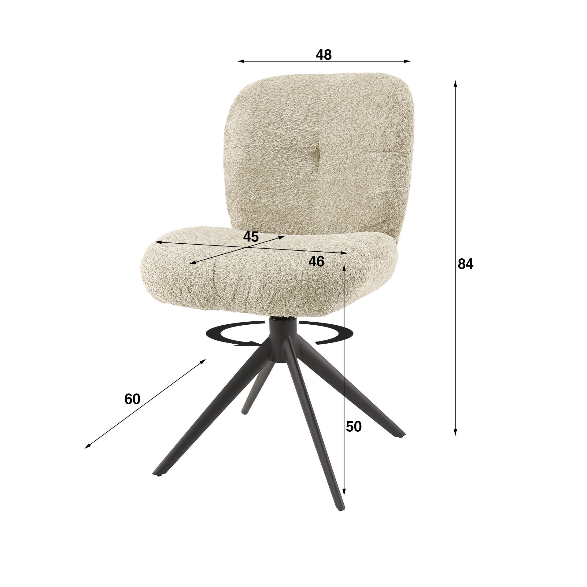 Stoel Comfort draaibaar VPE2 - Afbeelding 5