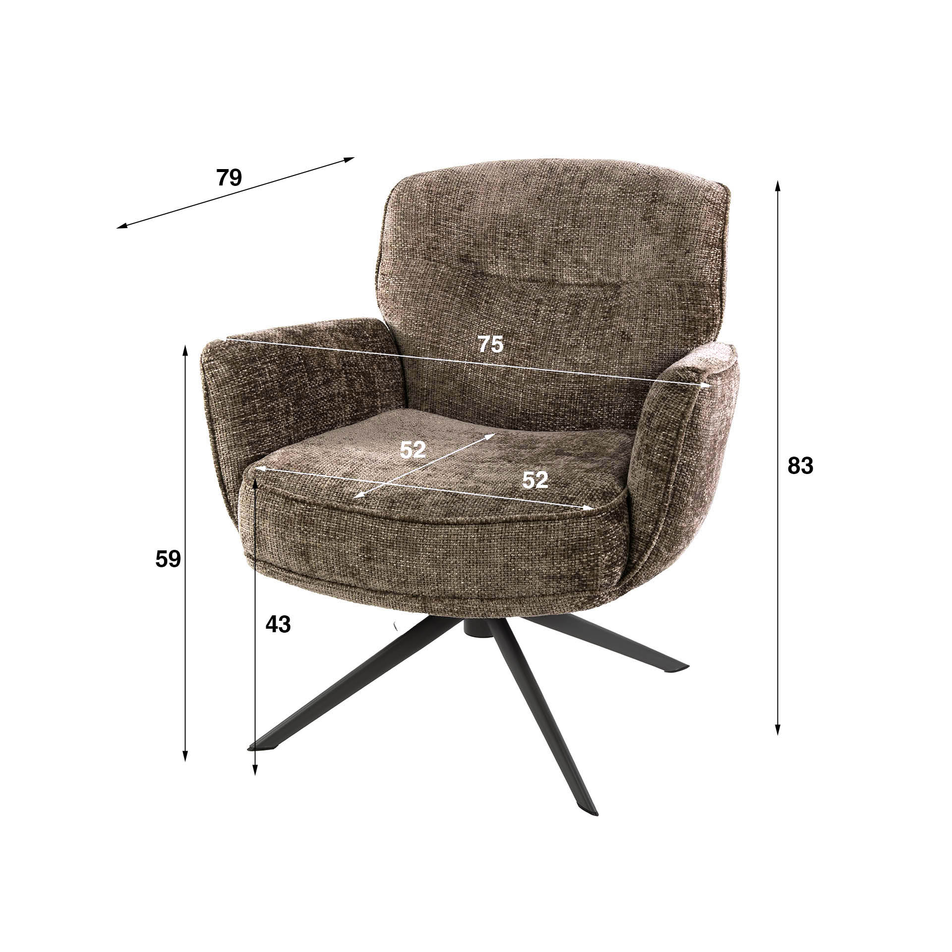Fauteuil Forza draaibaar - Afbeelding 14