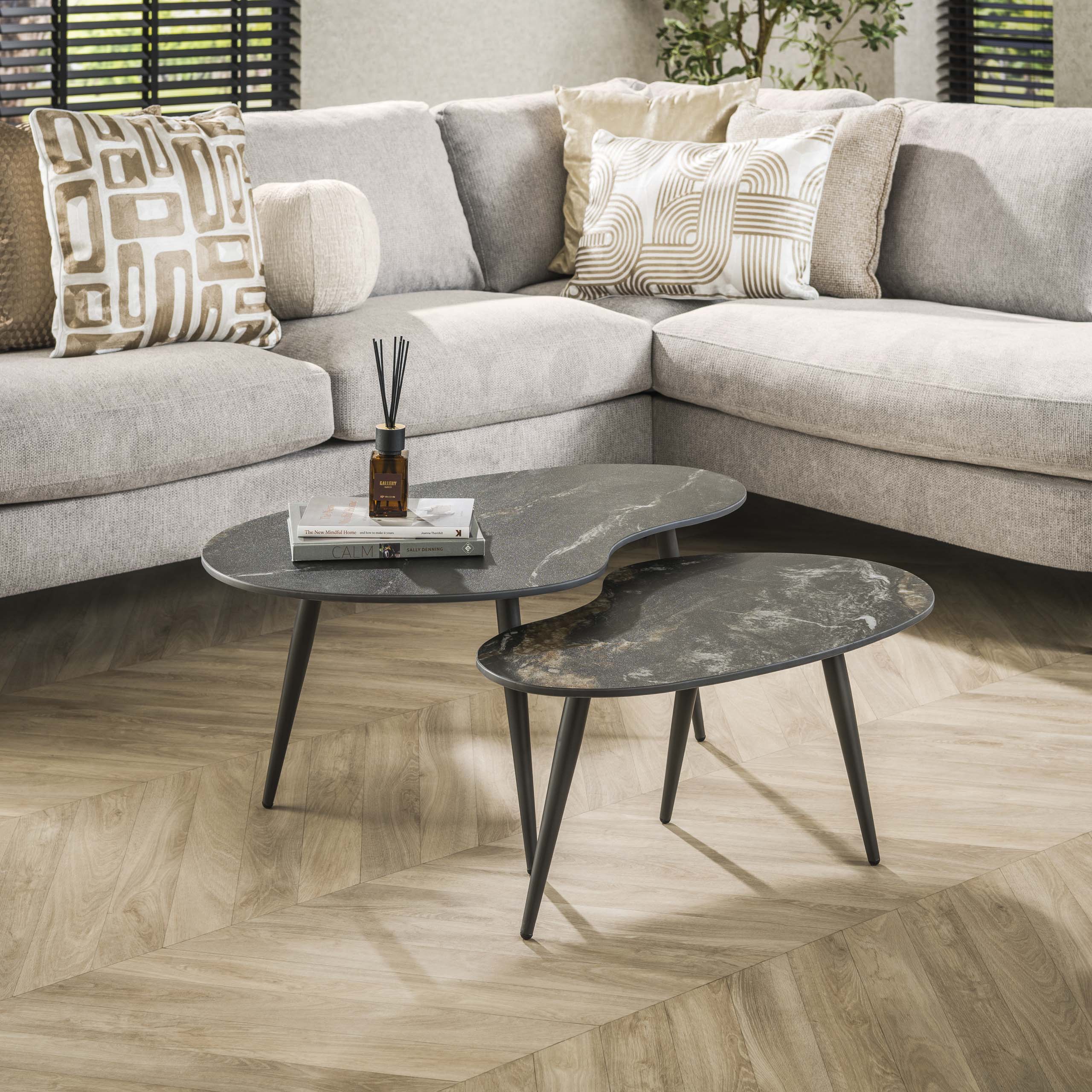 Salontafel Fossil niervormig set/2 - Afbeelding 2