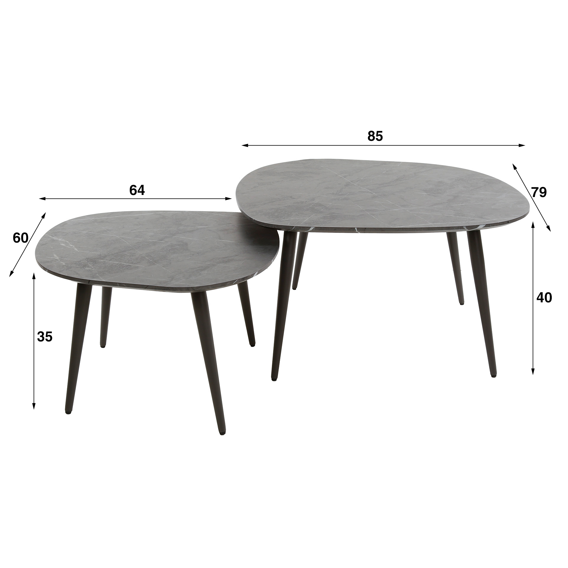 Salontafel Onyx rock set/2 - Afbeelding 6