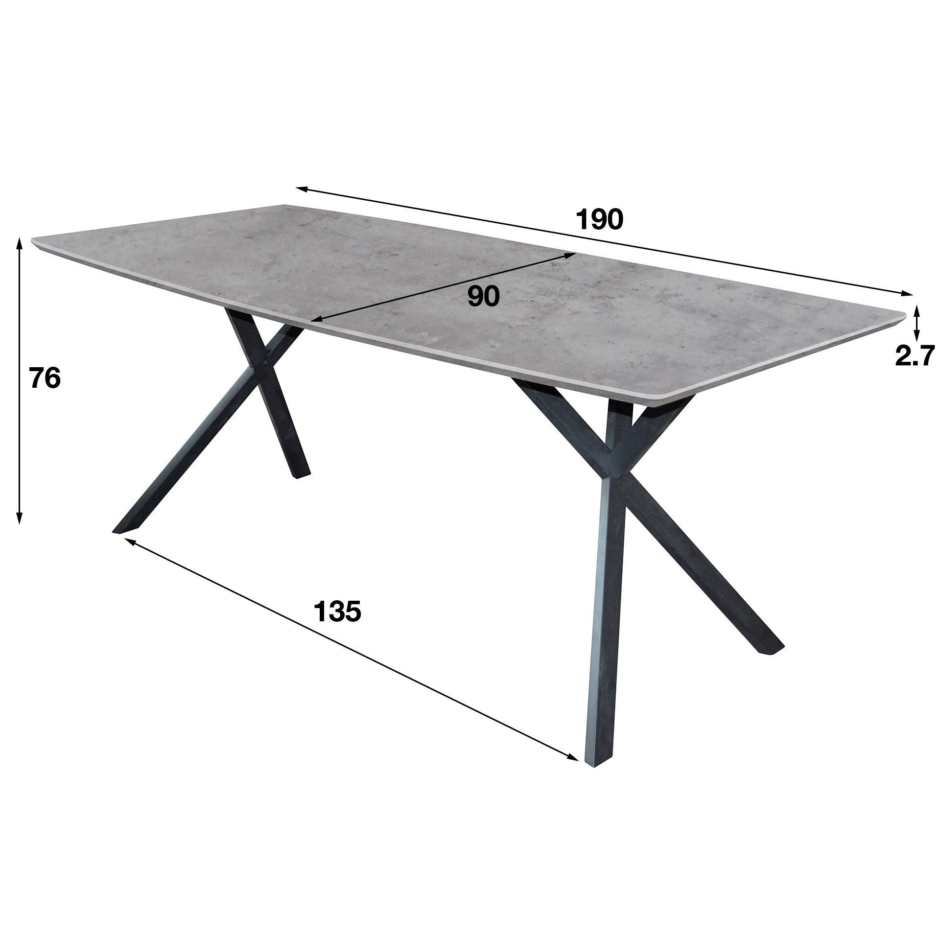 Eettafel ovaal blad 190 - Afbeelding 4