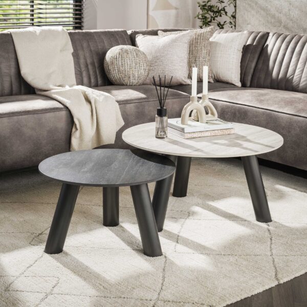 Salontafel Twin rond set/2