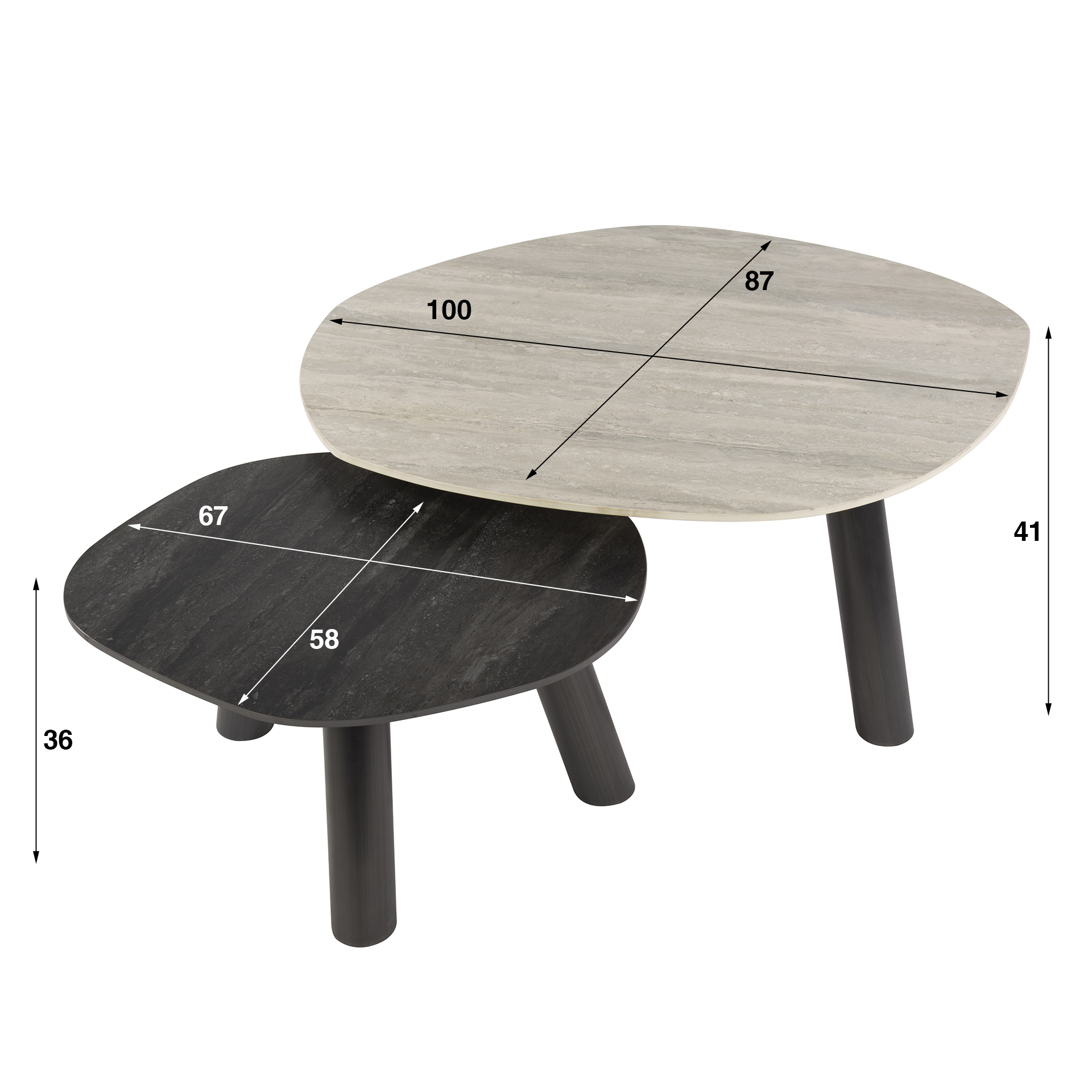 Salontafel Twin log set/2 - Afbeelding 8