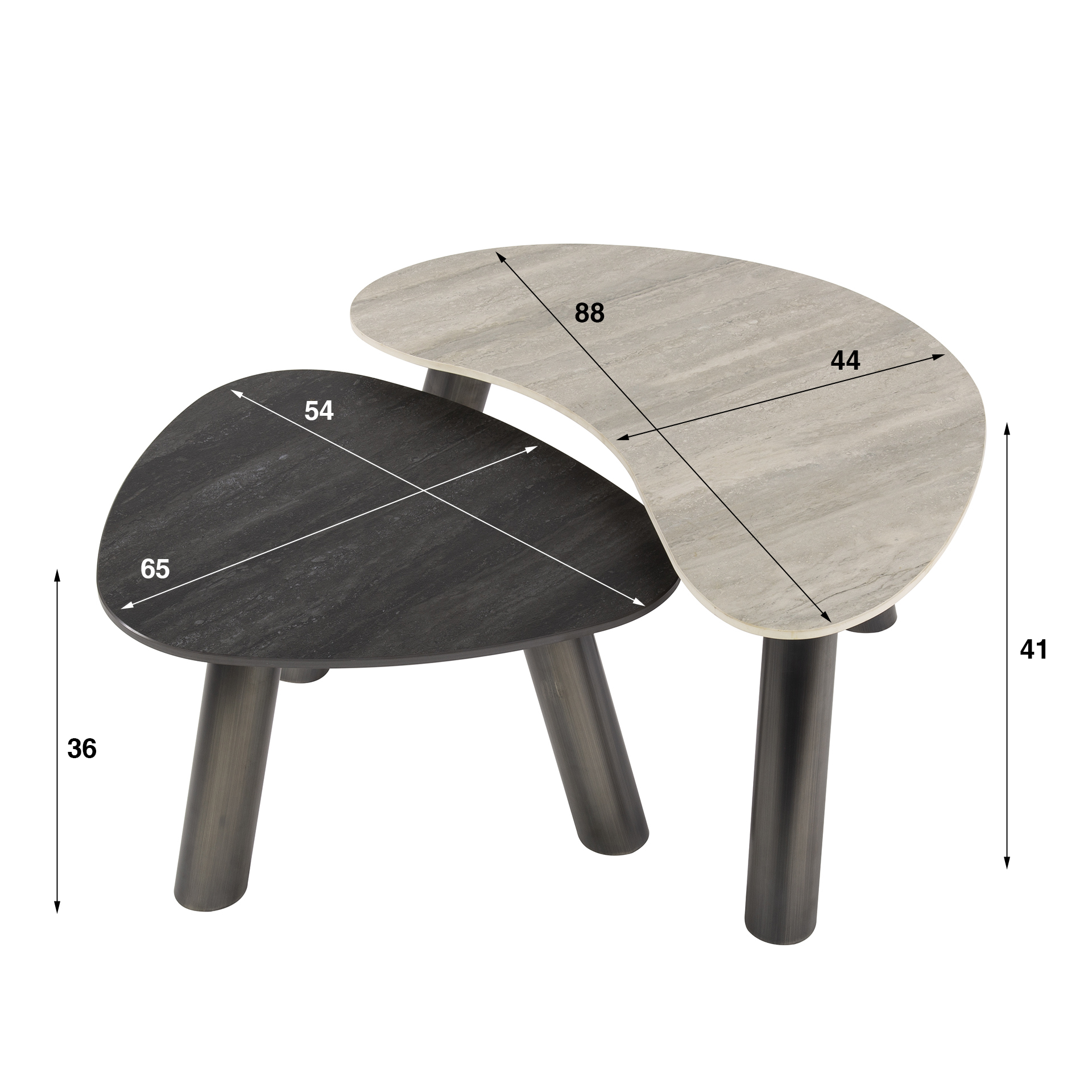 Salontafel Twin organisch set/2 - Afbeelding 5