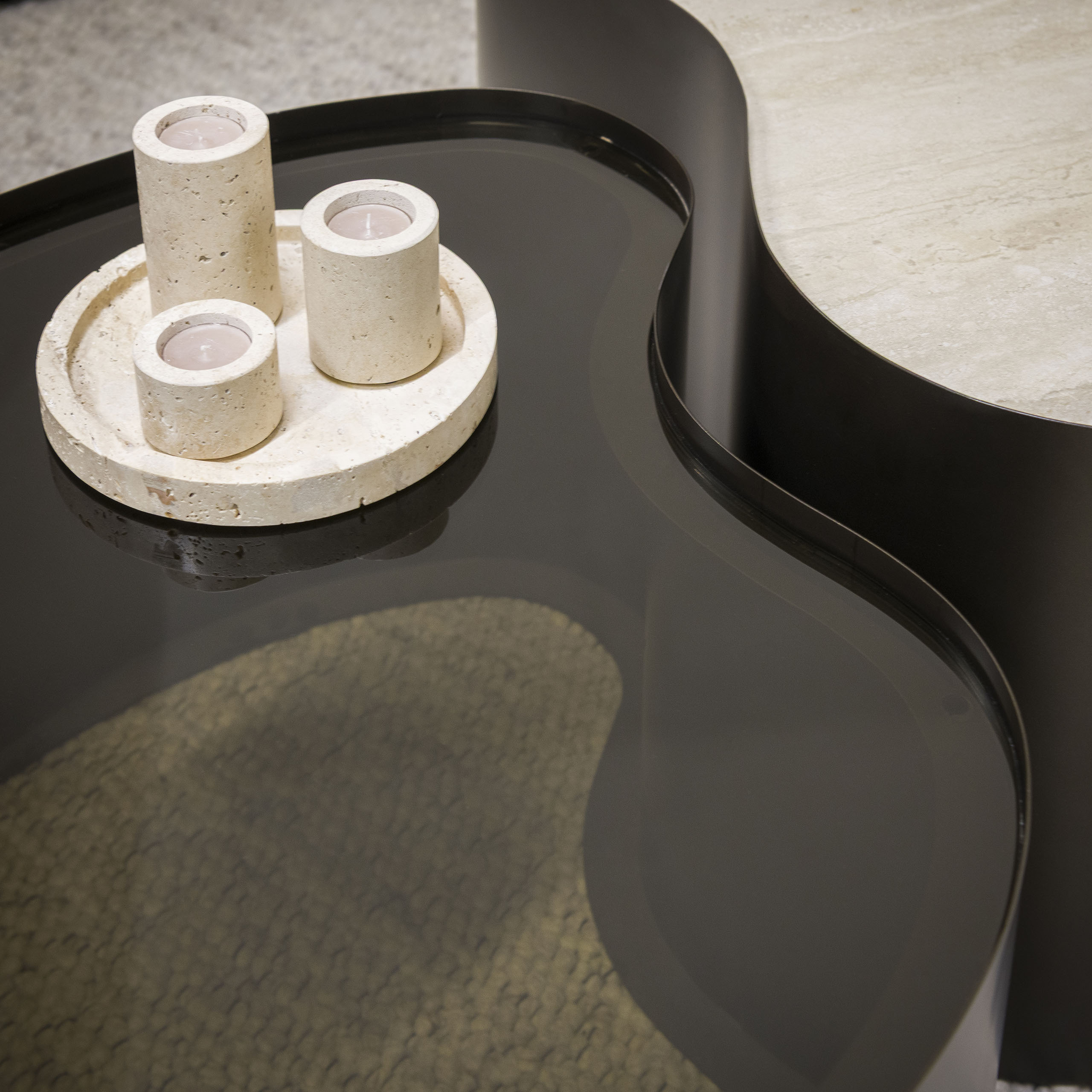 Salontafel Metal organisch set/2 - Afbeelding 3