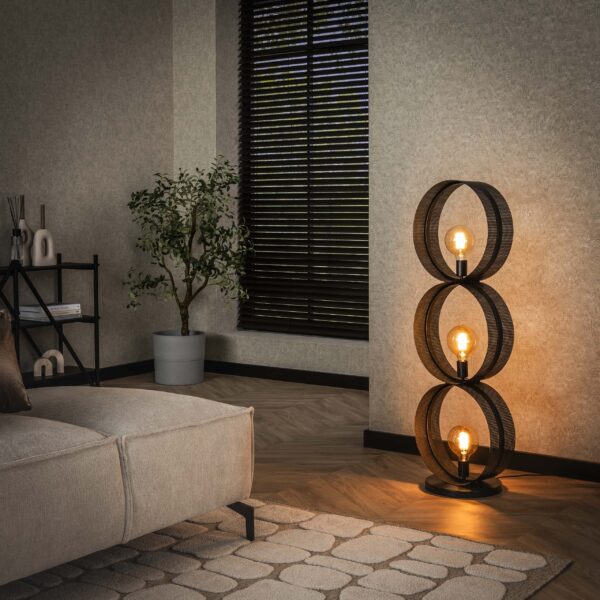 7001_76_1 Vloerlamp Ring mesh 3L