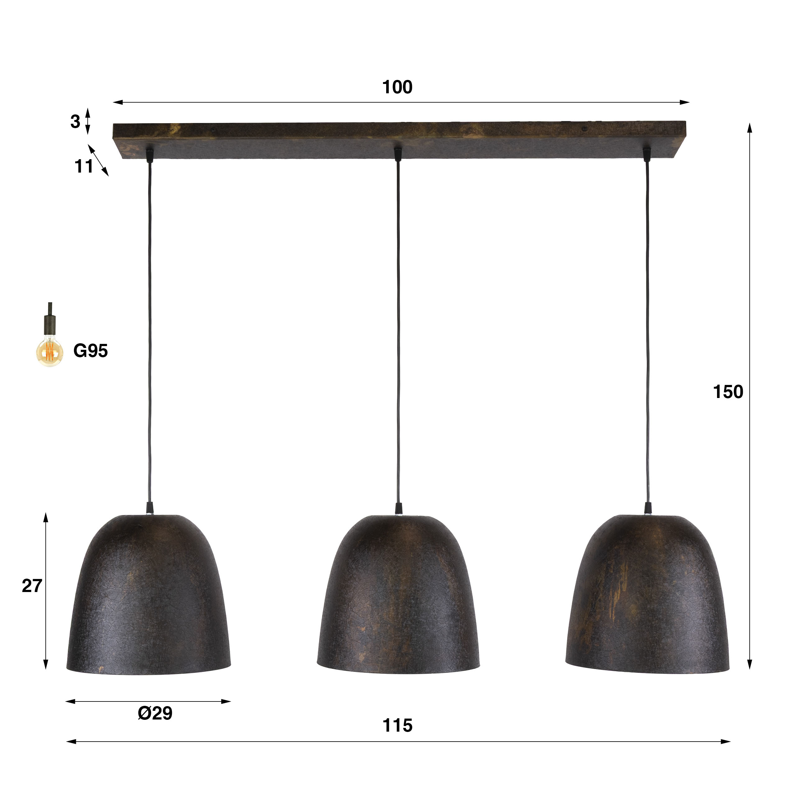 Hanglamp Nova 3L - Afbeelding 6