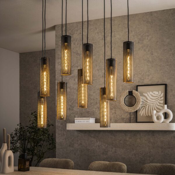 Hanglamp Tube Mesh 5+4L