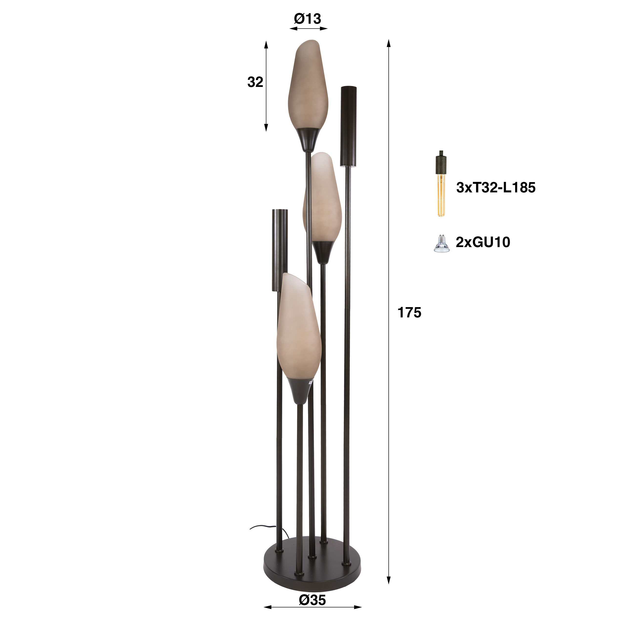 Vloerlamp Cocoon 5L - Afbeelding 6