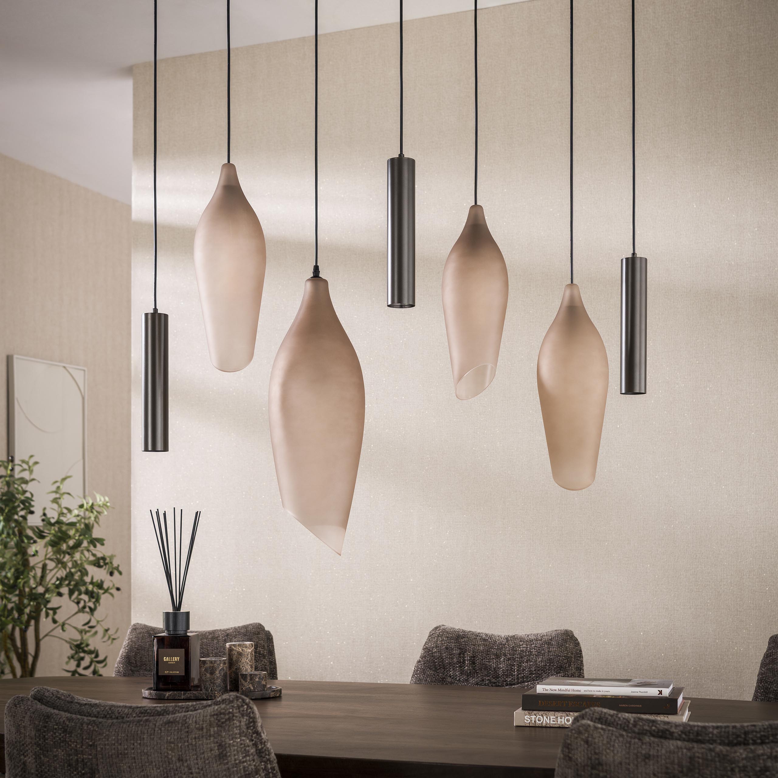 Hanglamp Cocoon pendel 4+3L