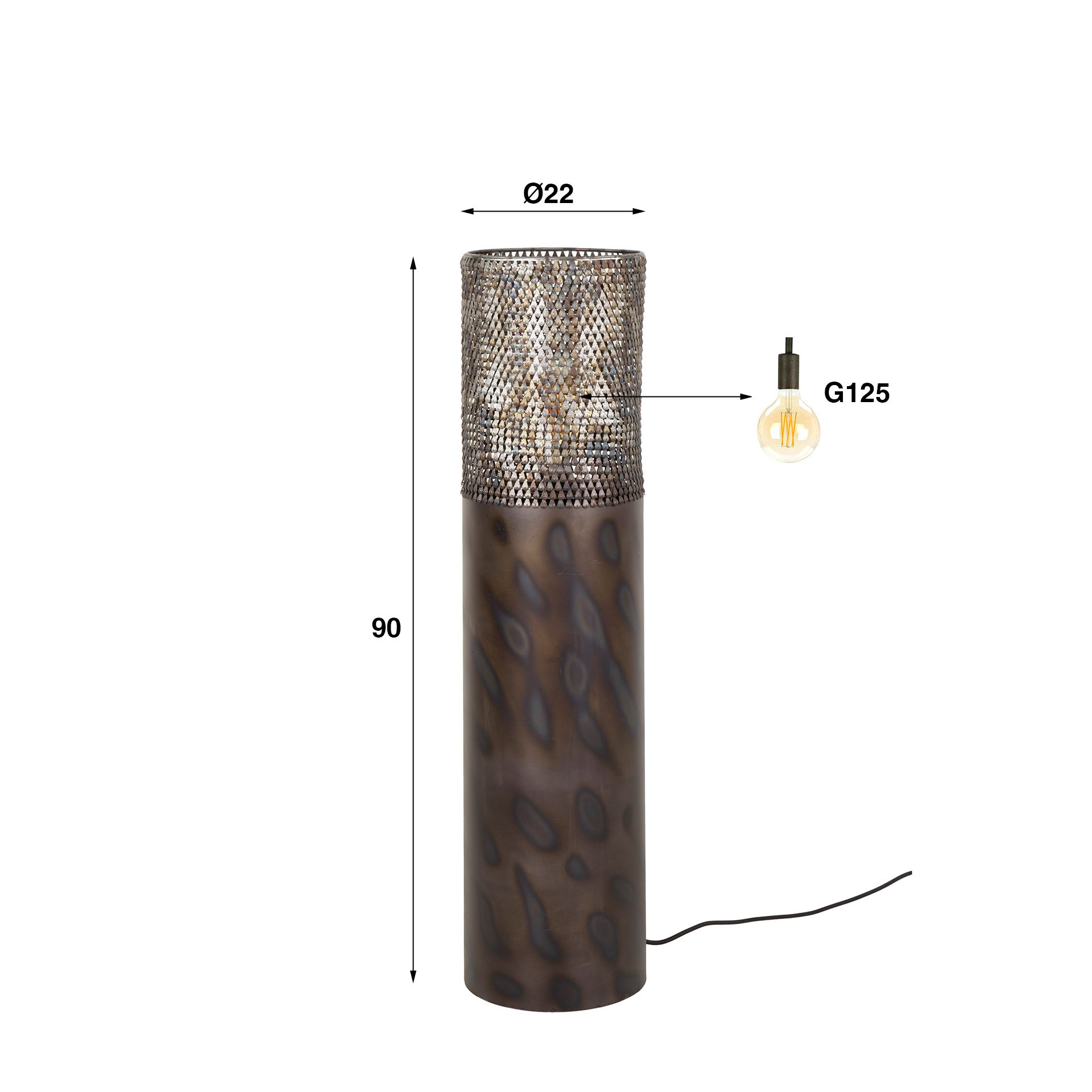 Vloerlamp Cylinder 1L 90 - Afbeelding 7