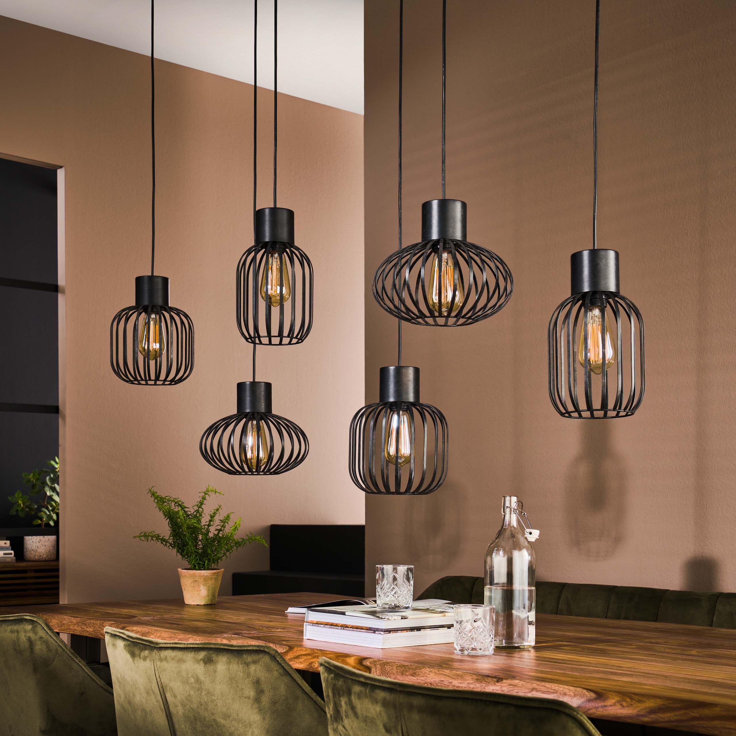 Hanglamp Mix Metal 3+3L - Afbeelding 2