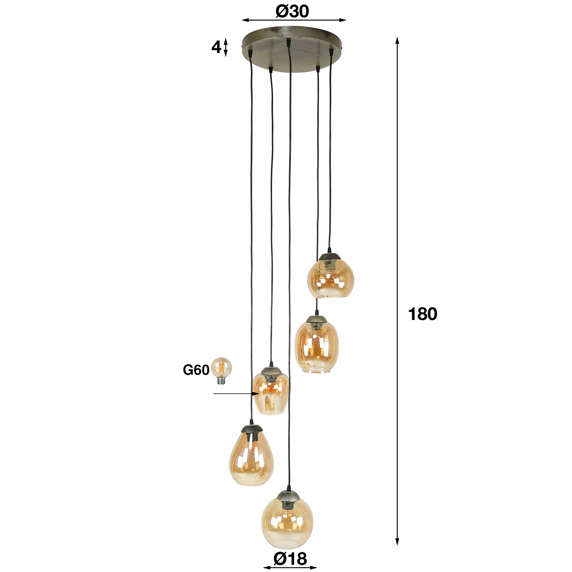 Hanglamp Mix 5L - Afbeelding 5
