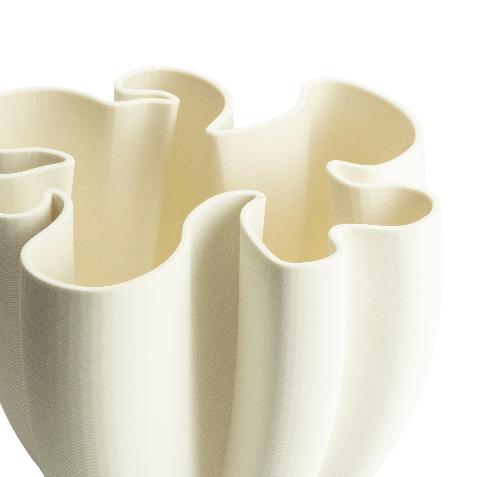 Vaas Zanclus 22,5x25x20 cm - wit - Afbeelding 2