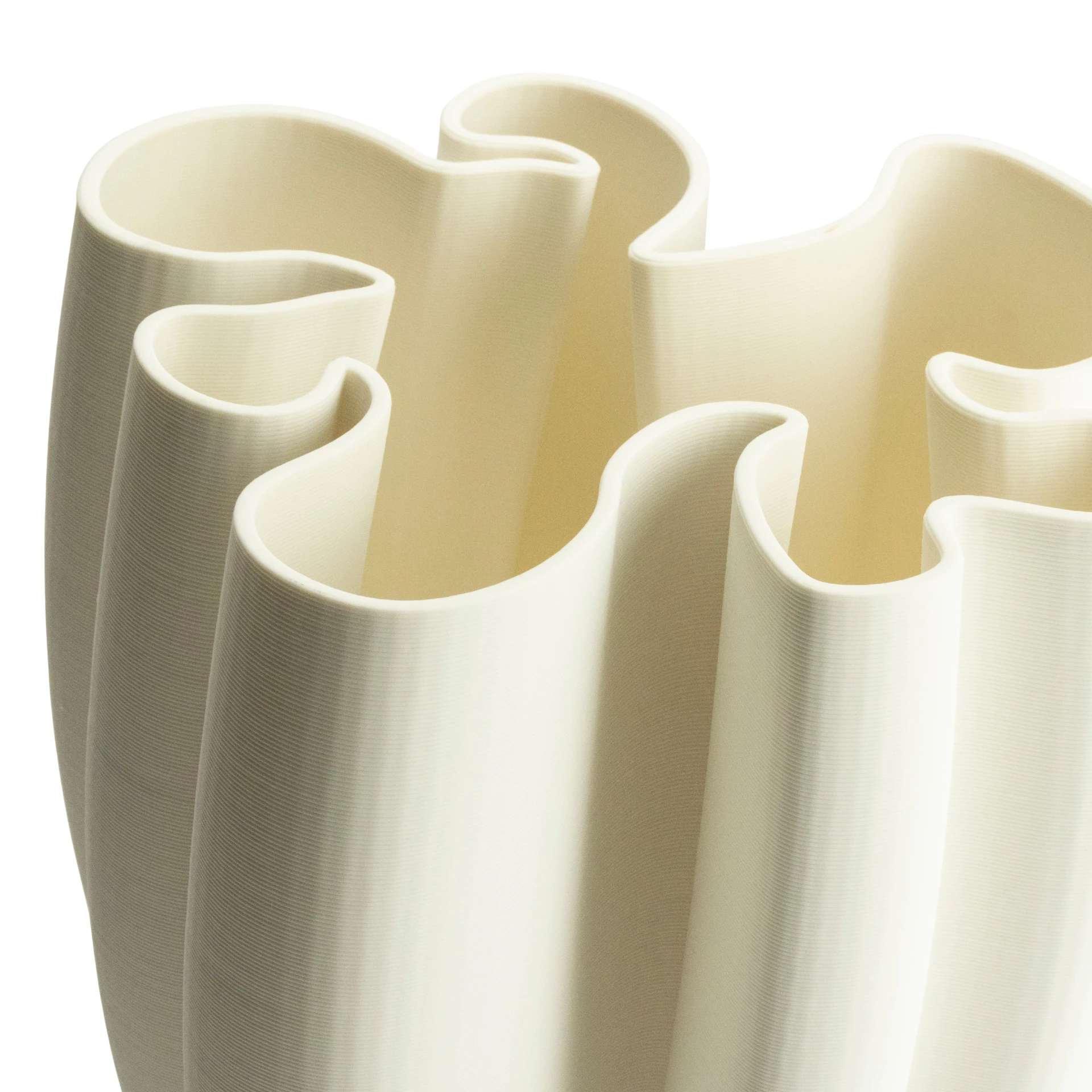 Vaas Zanclus 23x25x30 cm - wit - Afbeelding 2