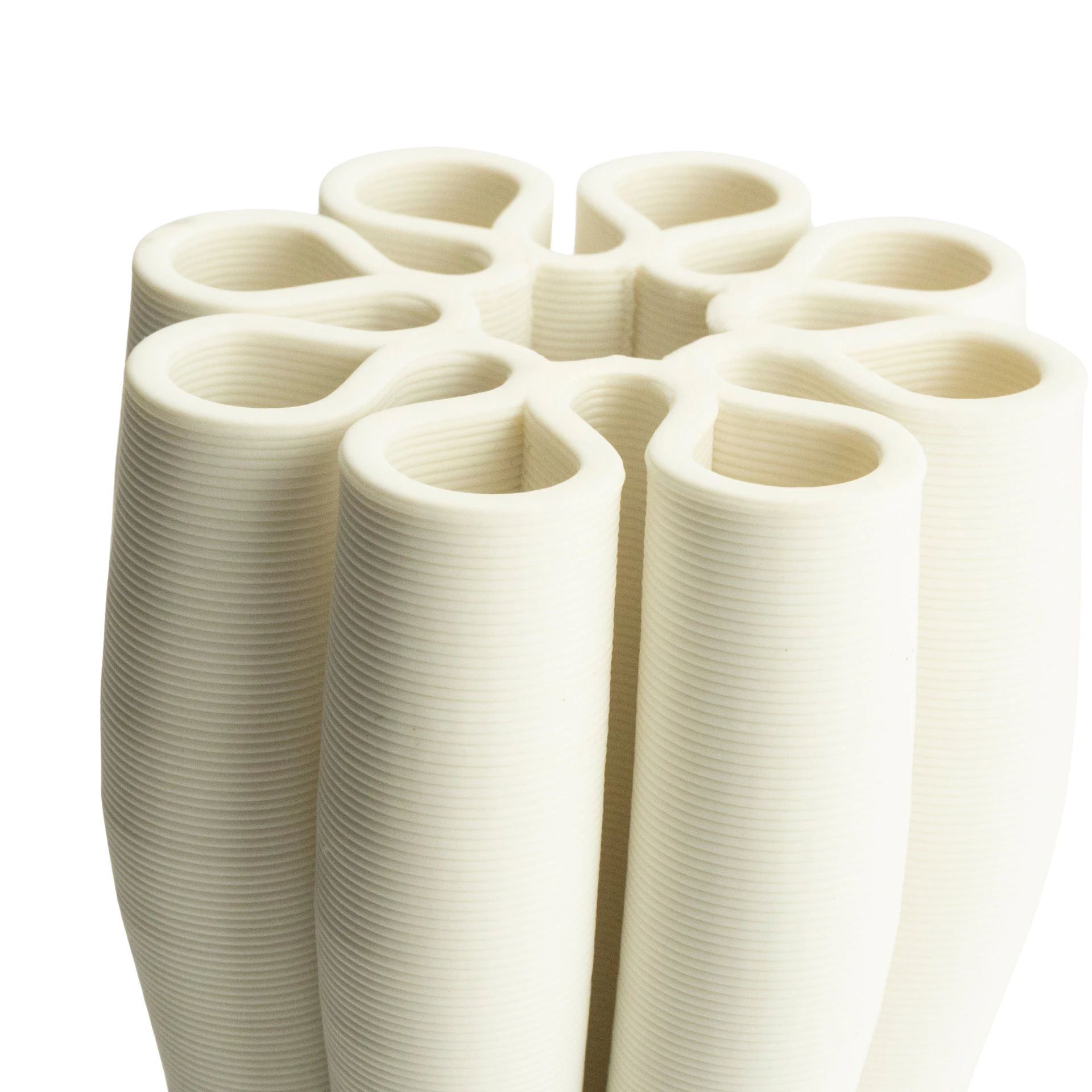 Vaas Scarus 9,5x21 cm - wit - Afbeelding 2