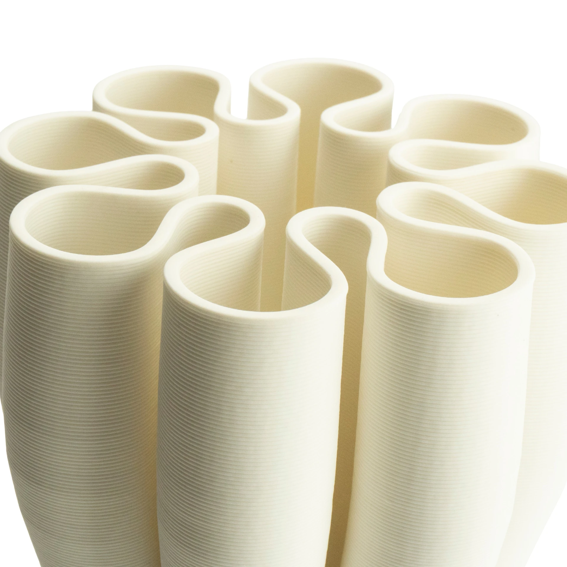 Vaas Scarus 15x30 cm - wit - Afbeelding 2