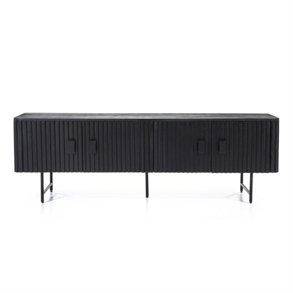 95665 TV meubel Remi 4-drs. - zwart
