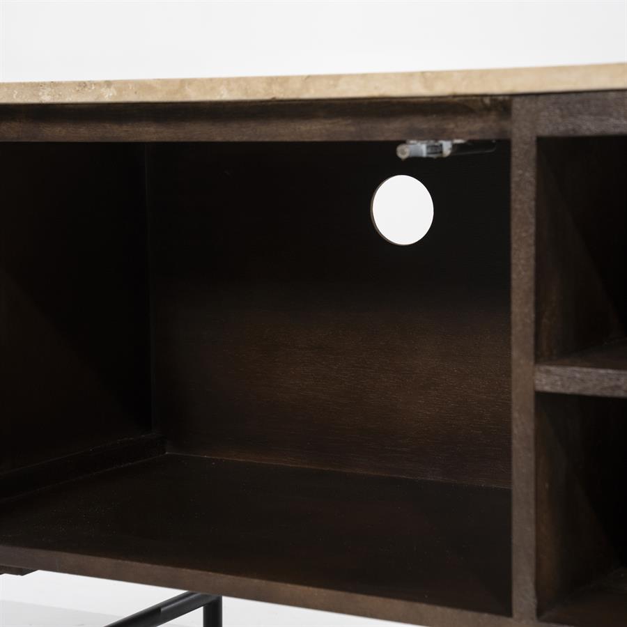 TV meubel Lio 200 cm - 3drs. - Afbeelding 8