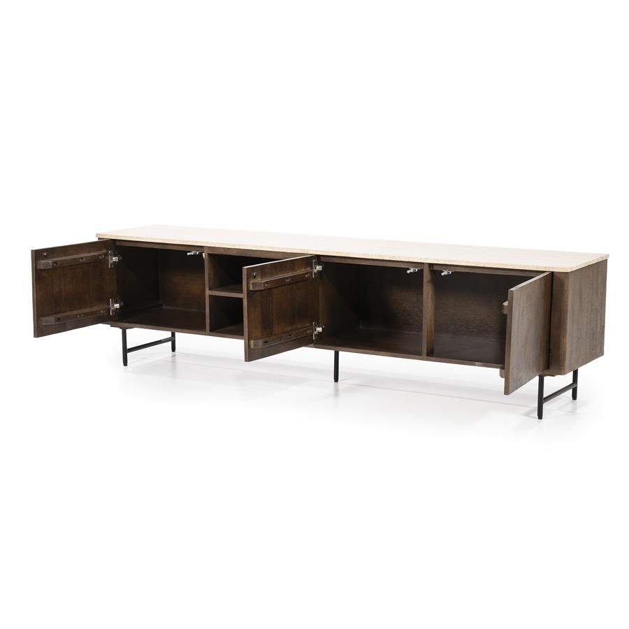 TV meubel Lio 200 cm - 3drs. - Afbeelding 10