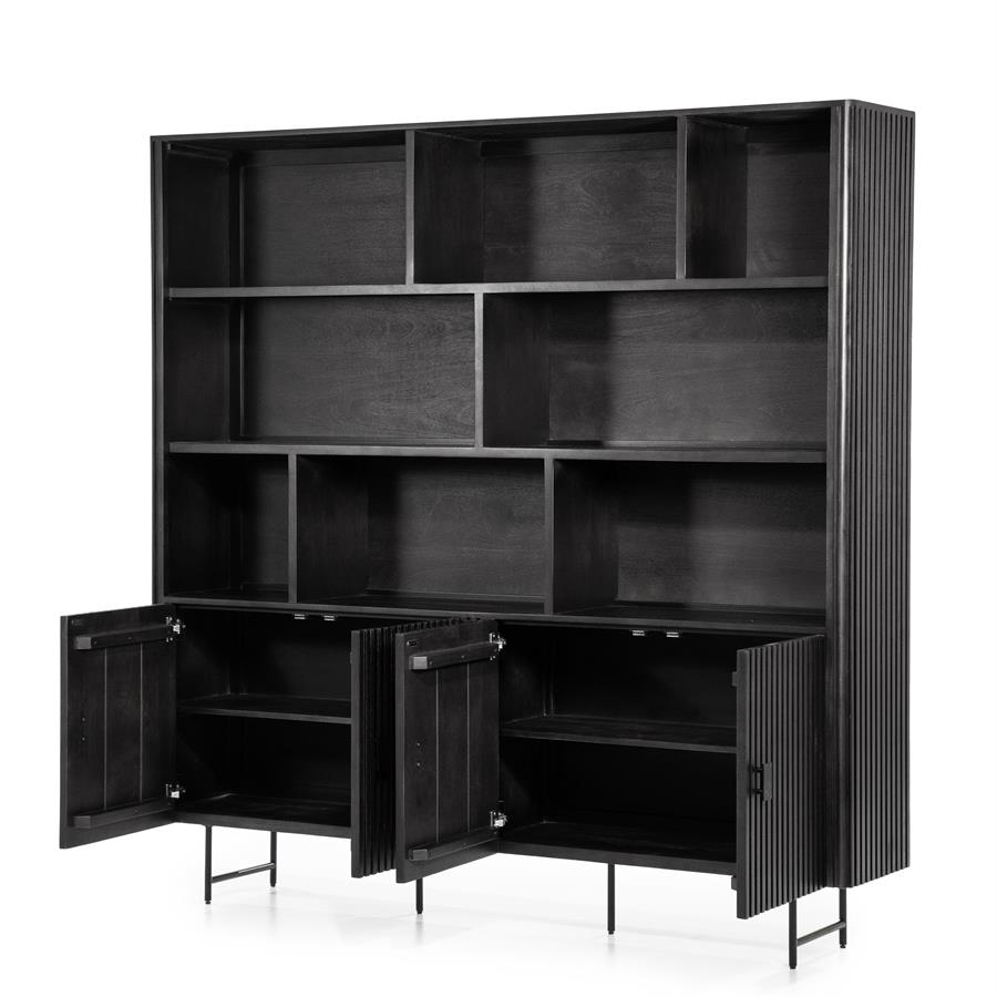Wandkast Remi - zwart - Afbeelding 4