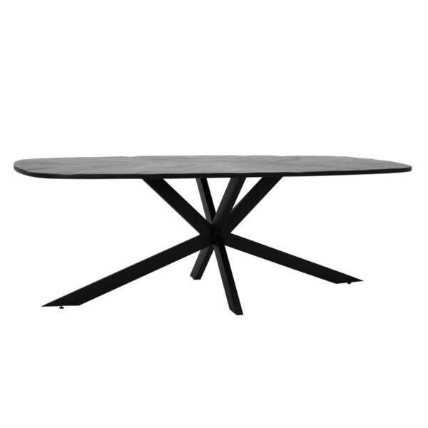 Silvi Eetkamertafel zwart 180 cm