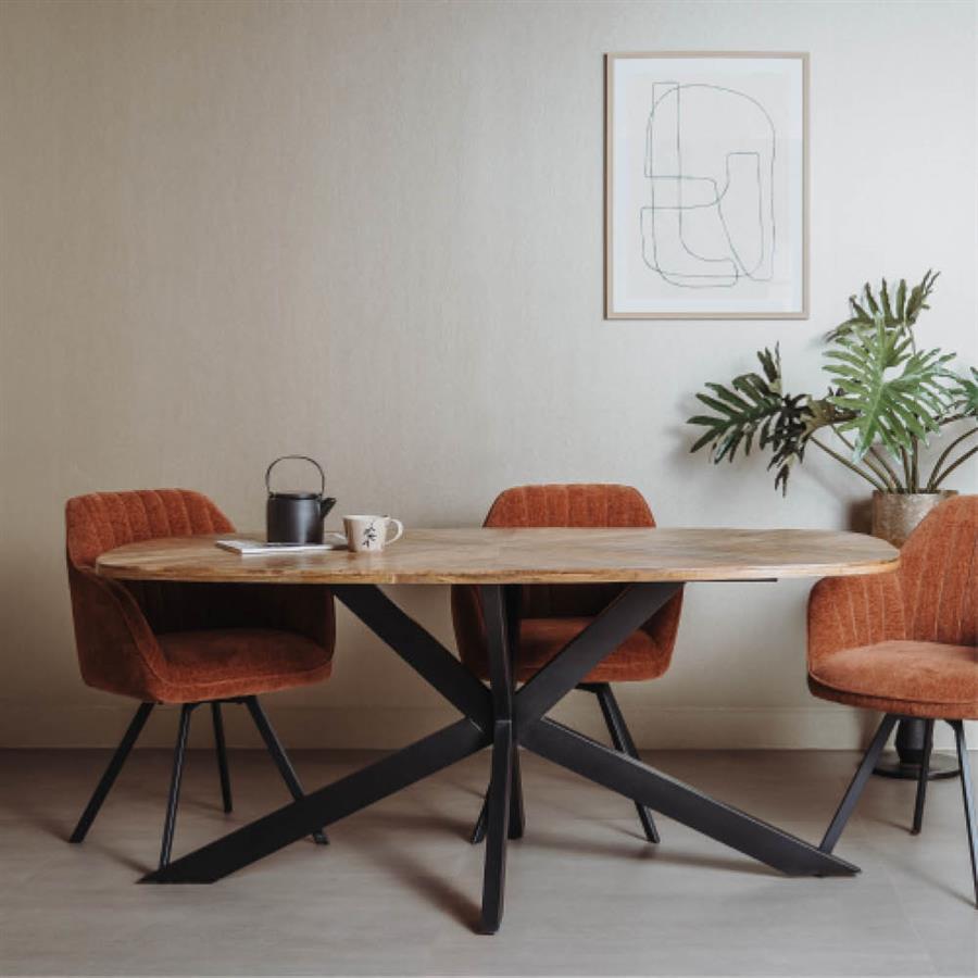Silvi Eetkamertafel naturel 180 cm - Afbeelding 3
