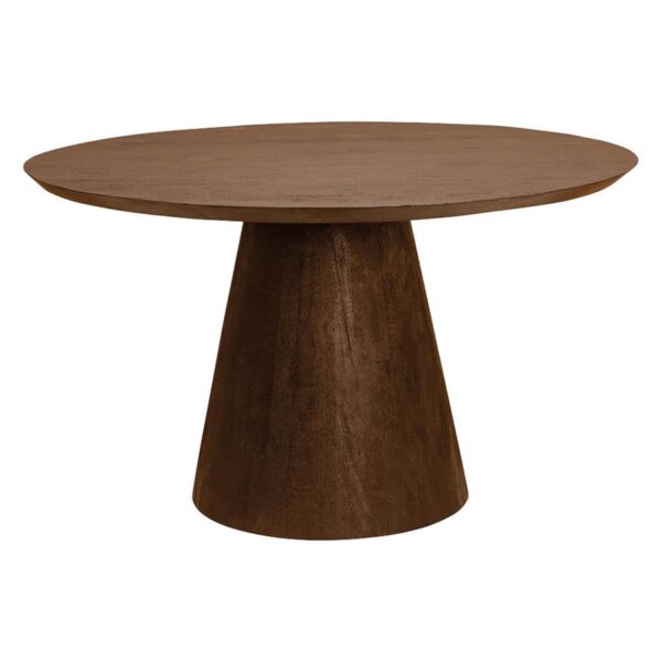 AA-0154MBS_14015 Premana Eetkamertafel bruin rond 150 cm