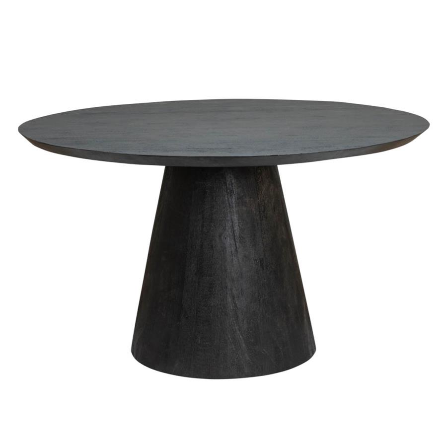 Premana Eetkamertafel zwart rond 130 cm
