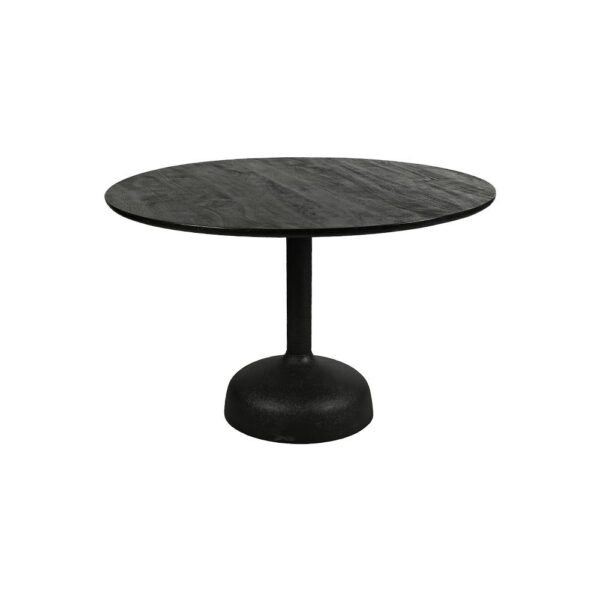 AC-0010_15531 Elba Eetkamertafel zwart rond 120 cm