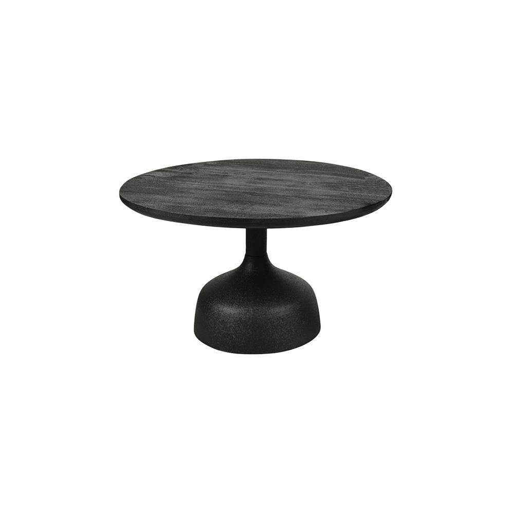 Elba Salontafel zwart rond 70 cm