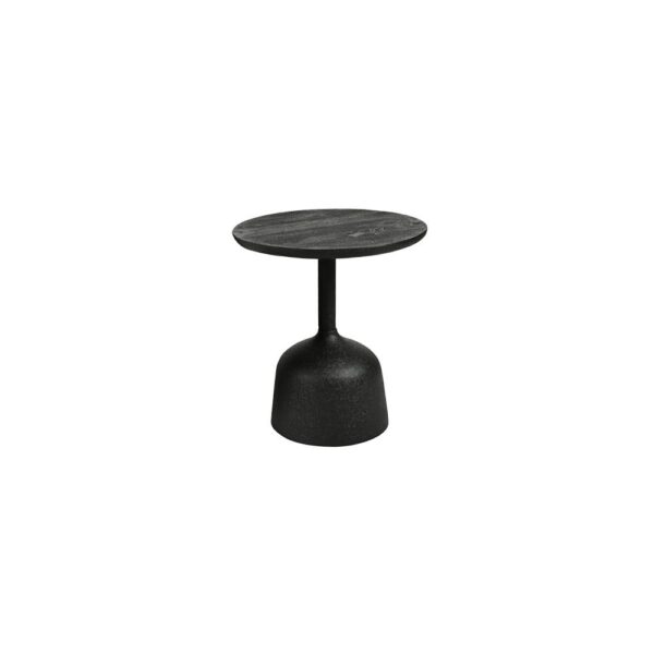 Elba Bijzettafel zwart rond 40 cm