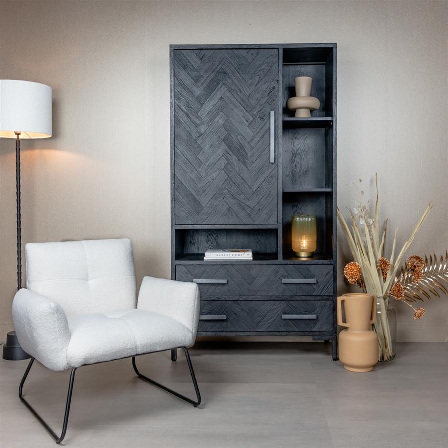 Dante Fauteuil - fabric Teddy MJ81 White - Afbeelding 3
