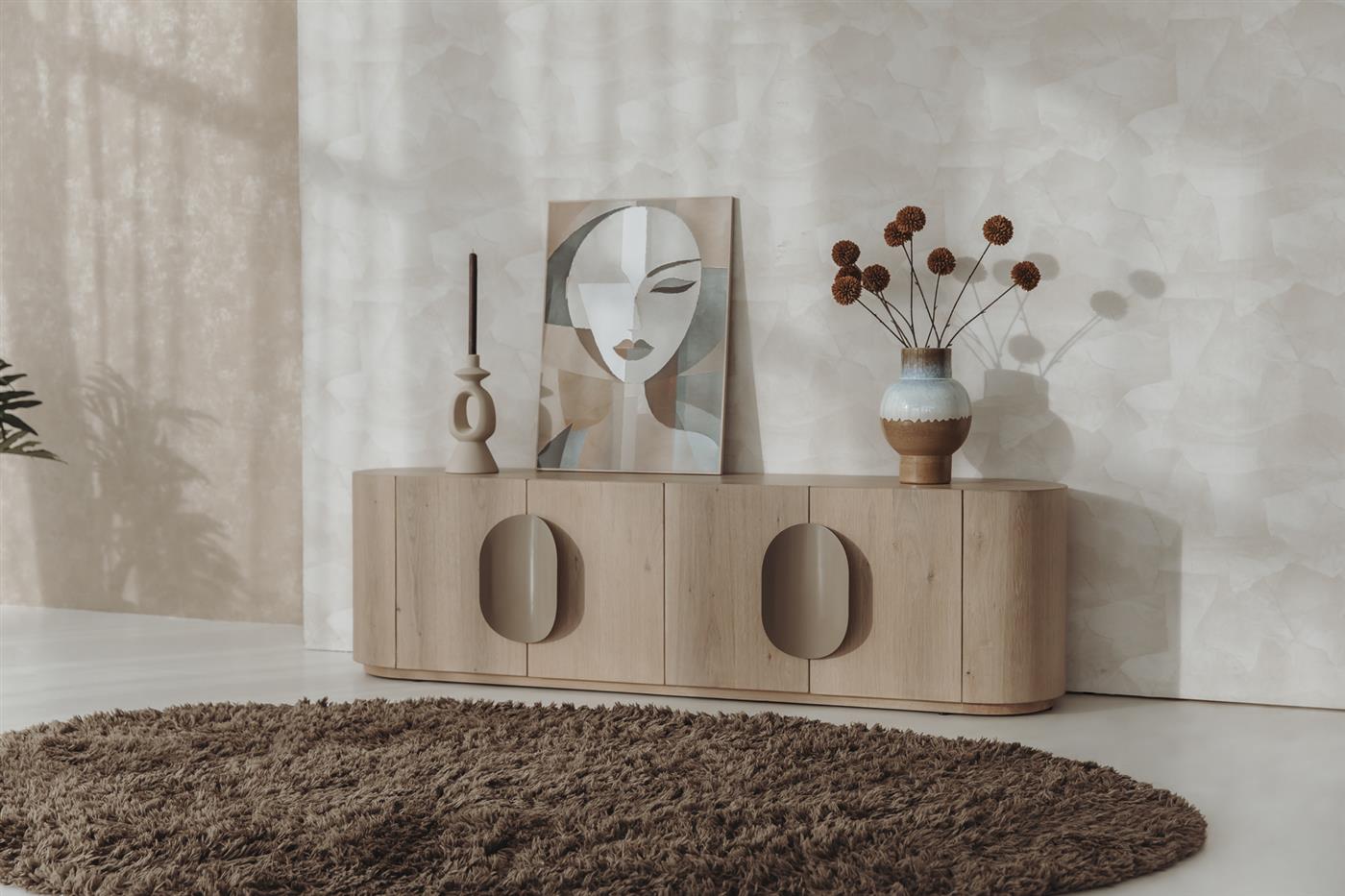 Allure TV-meubel white wash 180 cm - Afbeelding 4