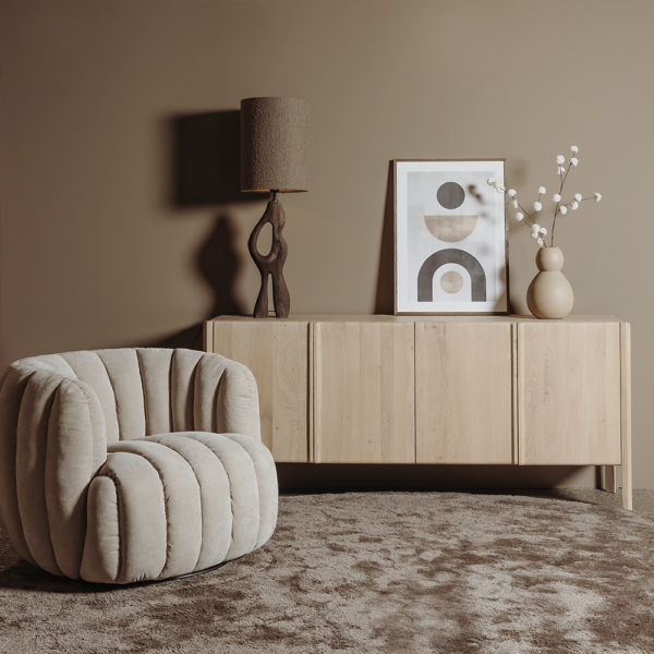 Amalfi Dressoir white wash 200 cm