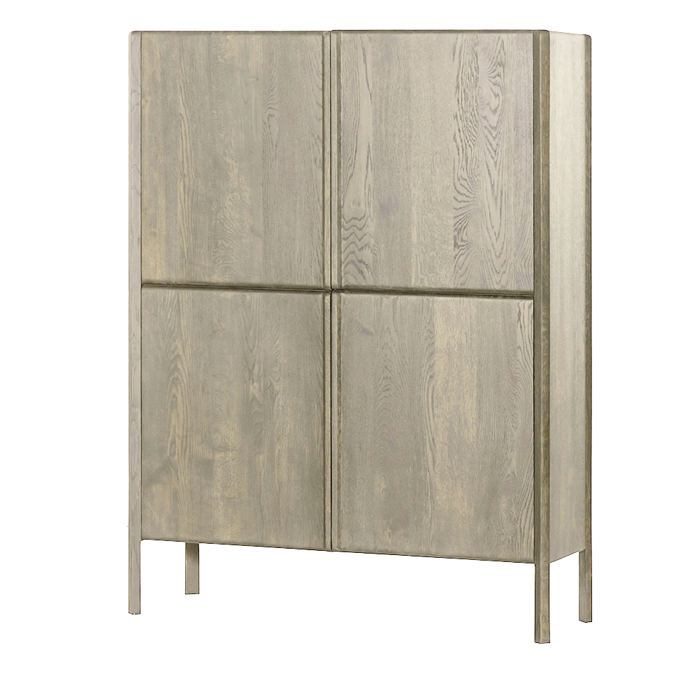 Amalfi Opbergkast white wash 120 cm
