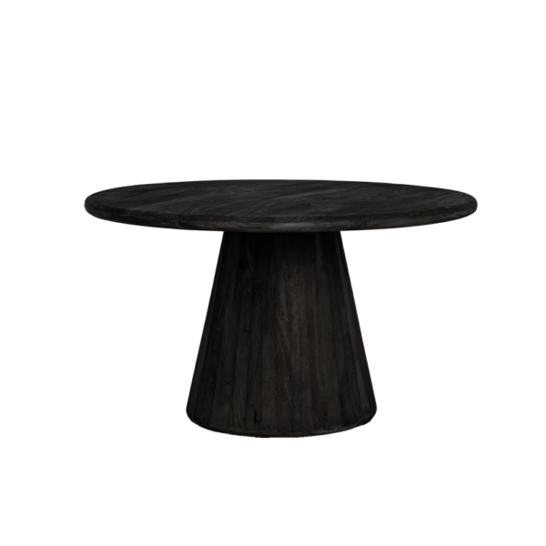 Asti_AA_0238_15787 Asti Eetkamertafel rond zwart 150 cm