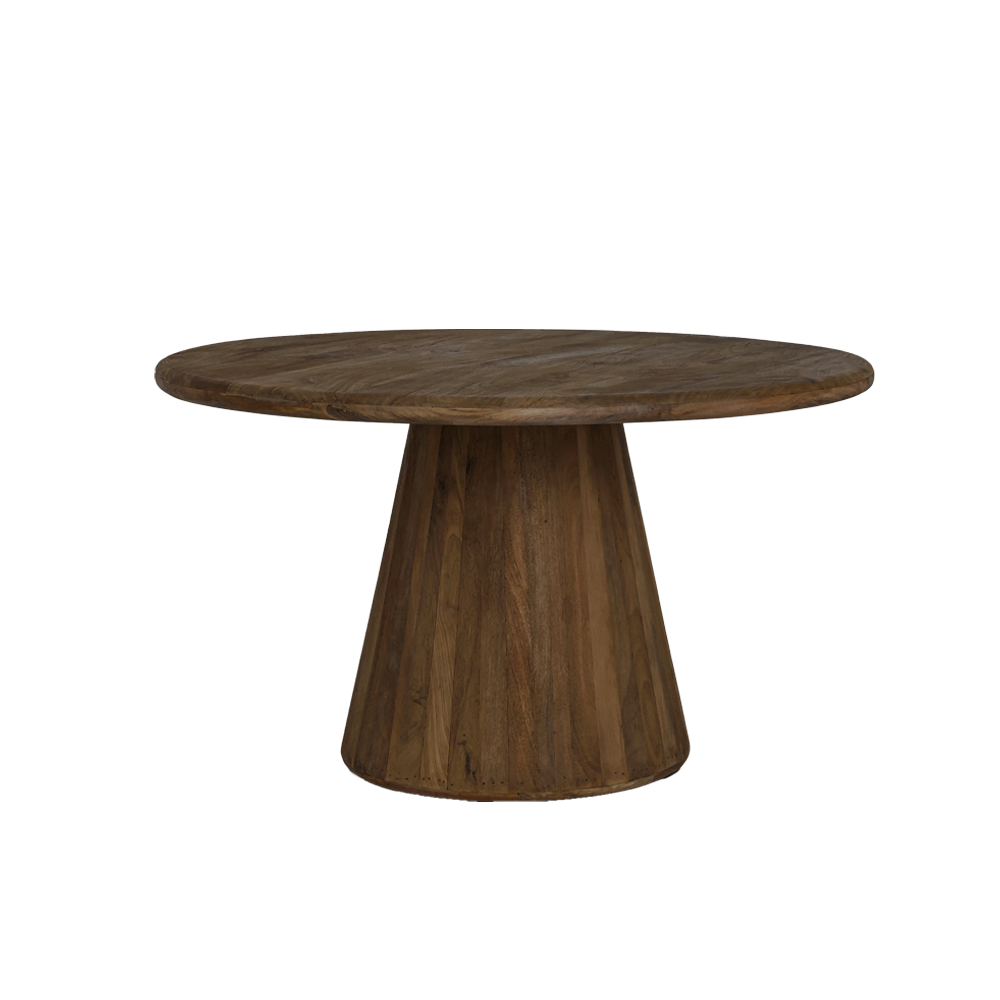 Asti Eetkamertafel rond bruin 150 cm