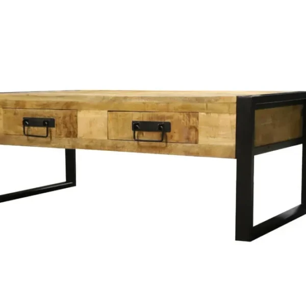 Salontafel Iron Wood Deluxe - Naturel - 120 x 60 cm