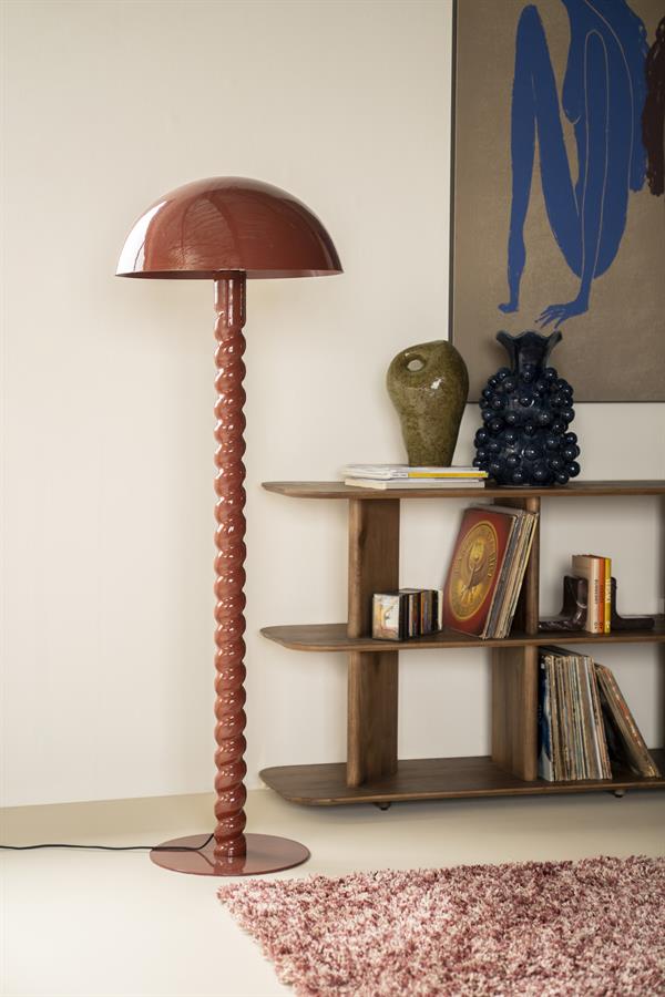 Floor lamp Luox - coral red - Afbeelding 7