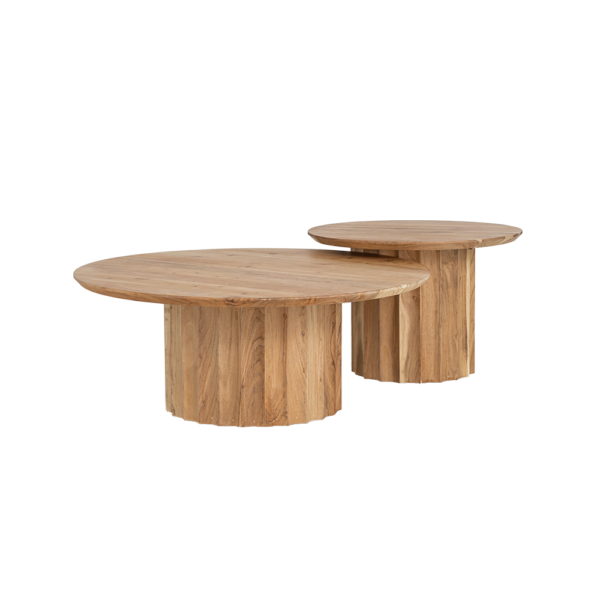 Crotone Salontafel set rond 90ø / 60ø cm